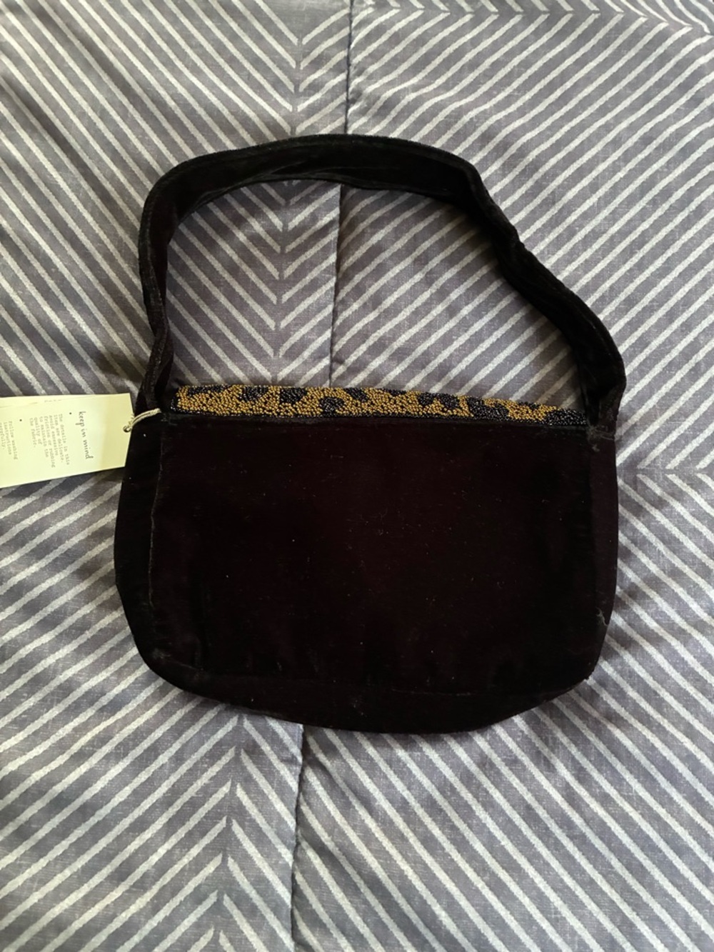 a new day Leopard-Beaded Flap Shoulder Bag - Brown/Black - Picture 7 of 9